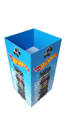 Chine Palette ondulée adaptée aux besoins du client de voyageur debout de place d'affichage bleu de carton pour Toy Cars fournisseur