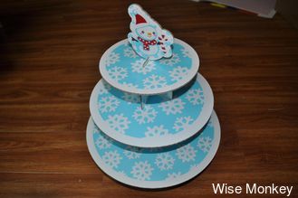 Chine Support de petit gâteau de 3 rangées pour le bonhomme de neige fournisseur