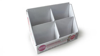 Chine Palette au détail ondulée adaptée aux besoins du client d'affichage de compteur de Tableau de carton pour le cuisinier Books fournisseur